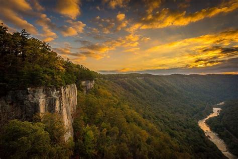 Endless Wall Trail at sunrise, New River Gorge, West Virginia Matt Shiffler Photography. | West ...