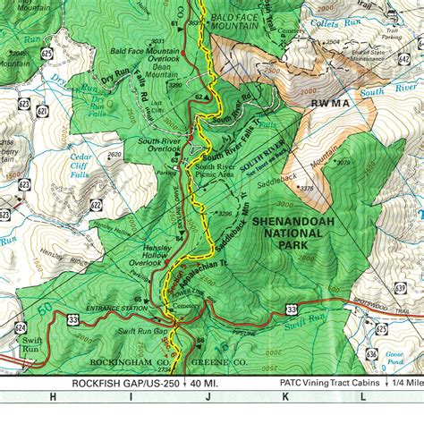 Shenandoah National Park Map-Central District - Appalachian Trail Conservancy