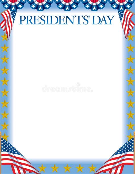 Presidents Day Border stock illustration. Illustration of important ...