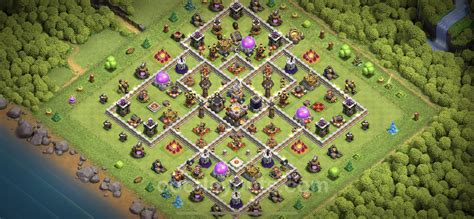 Best Anti 2 Stars Base TH11 with Link, Hybrid - Town Hall Level 11 Base ...