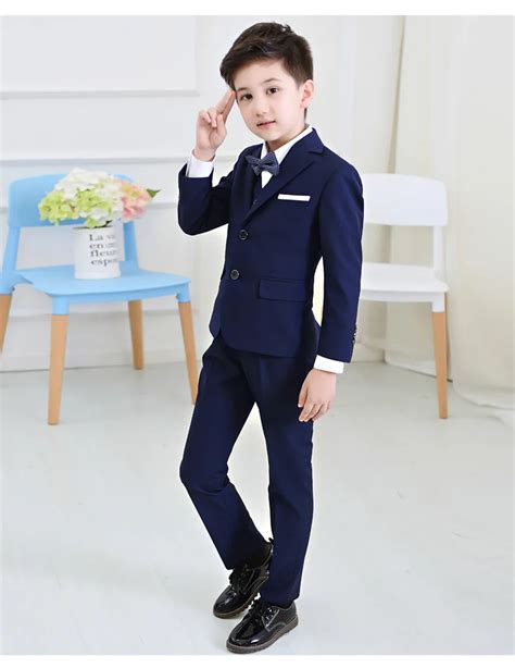 5pcs/set Baby Kids Boys Blazers Suit for Wedding Childern Boys Dress ...