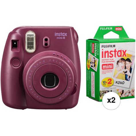 FUJIFILM INSTAX Mini 8 Instant Film Camera with Two Twin Packs