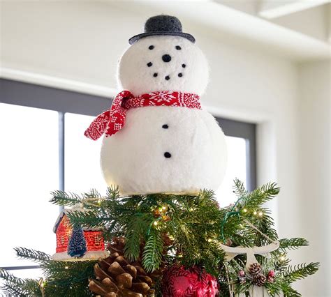 Archie the Snowman Tree Topper | Pottery Barn