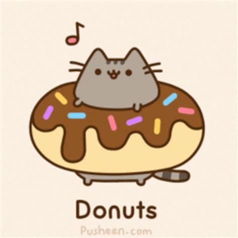Pusheen Donuts GIF - Pusheen Donuts Doughnut - Discover & Share GIFs