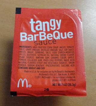 ingredients mcdonalds barbecue sauce