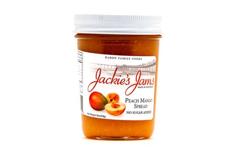 Peach Mango Spread - No Sugar Added - Jackie's Jams