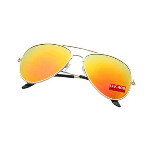 Mens Orange Aviator Sunglasses With Gold (With images) | Aviator ...