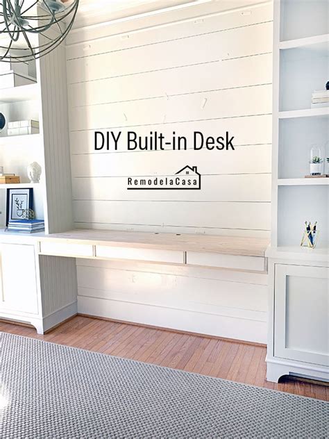 DIY - Built-in Desk - Remodelando la Casa