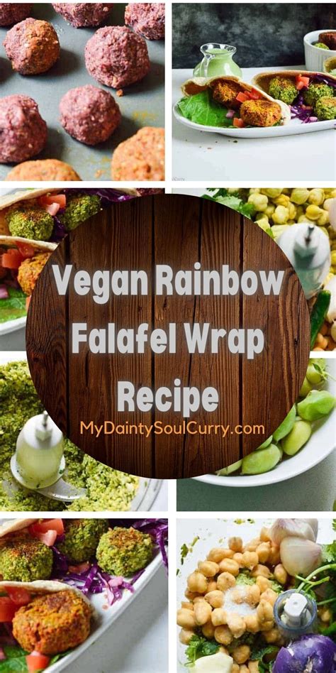 Vegan Rainbow Falafel Wrap Recipe