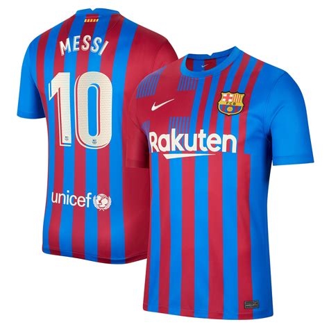 FC Barcelona 2021/22 Mens Replica Messi Home Jersey | Rebel Sport