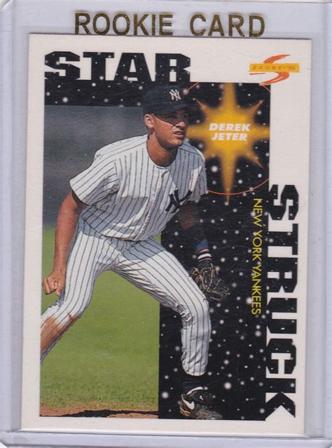 Derek Jeter Rookie Card STAR STRUCK RC Baseball MLB New York Yankees ...