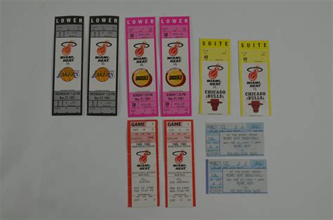 Lot Detail - Miami Heat Lot of 10 Tickets