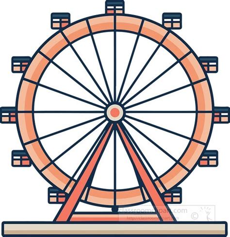 Entertainment Clipart-ferris wheel icon style clip art