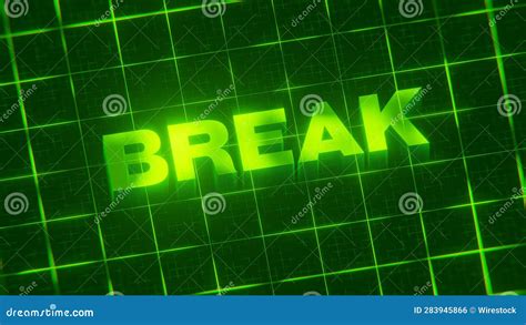 3D-rendered Pattern of a Word on Bright Neon Green Lines Arranged in a ...