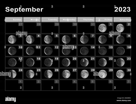 September 2023 Moon Phase Calendar - Get Calender 2023 Update