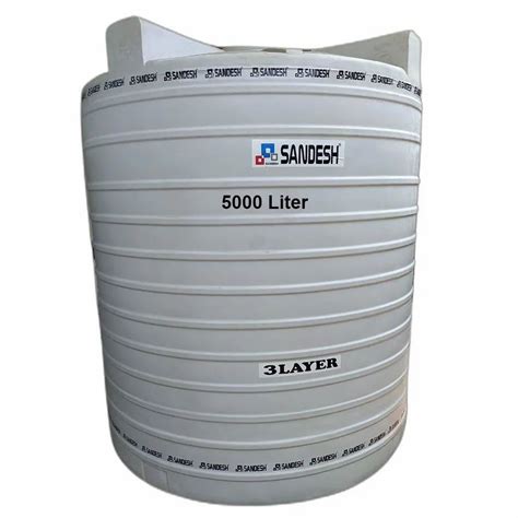 White 5000 Liter PVC Water Tank at Rs 17500/piece in Sas Nagar | ID: 26584072748