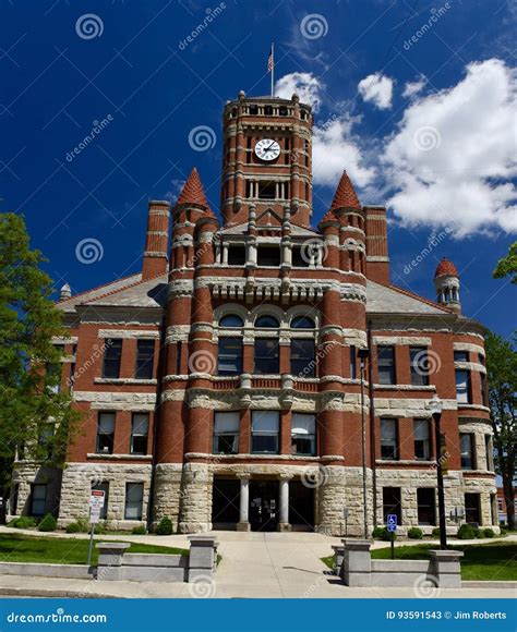 Williams County Courthouse editorial stock photo. Image of fallis ...