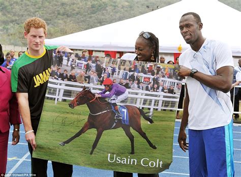 Prince Harry Jamaica visit 2012: Flash Harry beats Usain Bolt in 100m sprint | Daily Mail Online