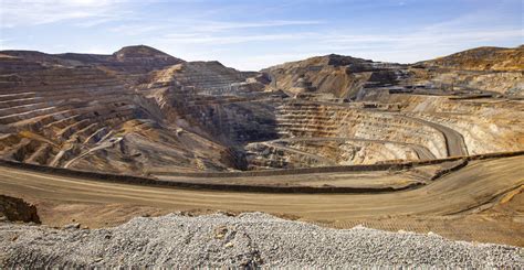 A view of an open pit mine at Nevada Gold Mines’ Carlin operation Thursday, Oct. 24, 2019. (Cha