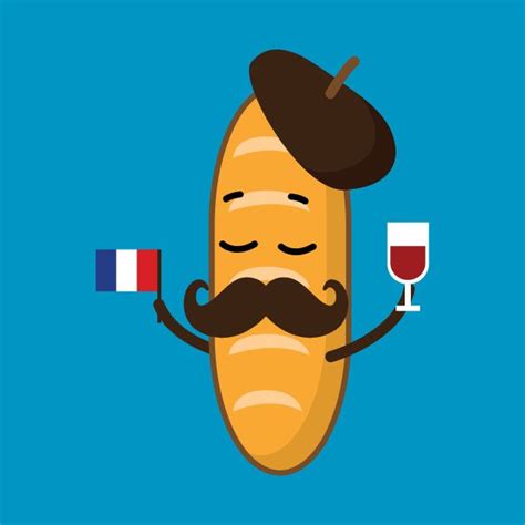 Baguette (white) by carolinewillustration in 2023 | French cartoons, Cartoon clip art, France ...