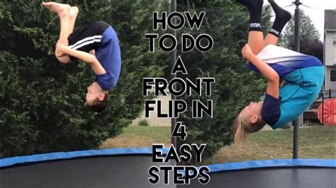 How to do a front flip in 4 easy steps - YouTube