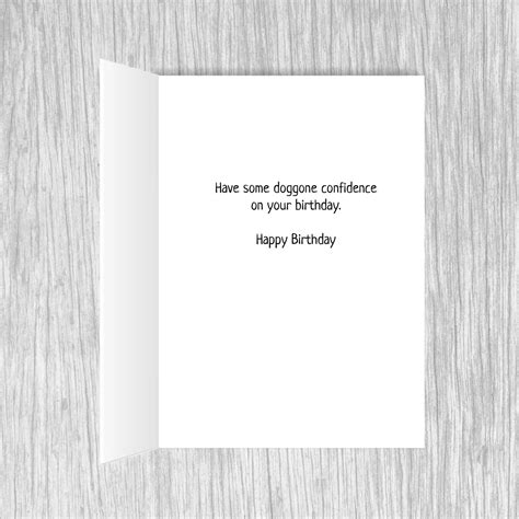 Funny Dog Birthday Card, Funny Birthday Card, Funny Greeting Card for Dog Owner, Stuart Smalley ...