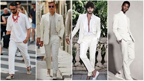 White Outfits For Men | All White Party Outfits For Guys