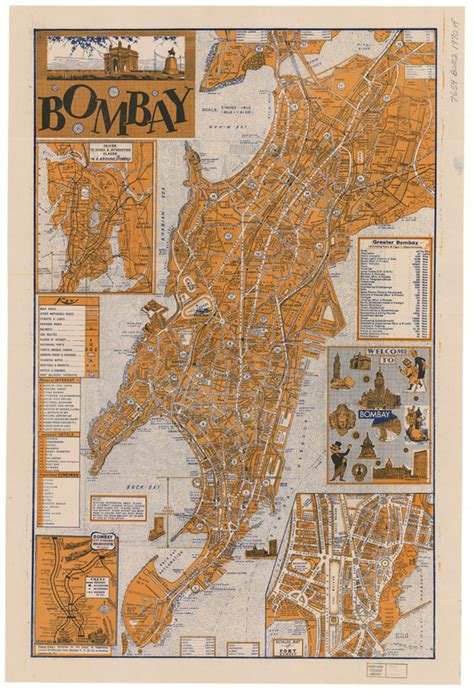 Bombay For Tourists · 1970 Road Map of Bombay · The Urban Imagination