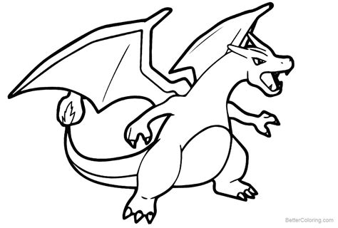 Charizard Coloring Pages - Free Pokemon Coloring Pages Printables