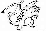 Mega Charizard Pokemon Coloring Pages Sketch Page sketch template