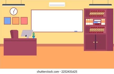 Classroom Interior Empty School Classroom School Stock Vector (Royalty Free) 2252431625 ...