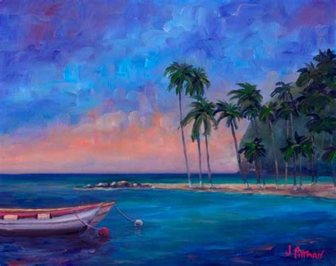 Marigot Bay in St. Lucia W.I. Oil painting and Prints