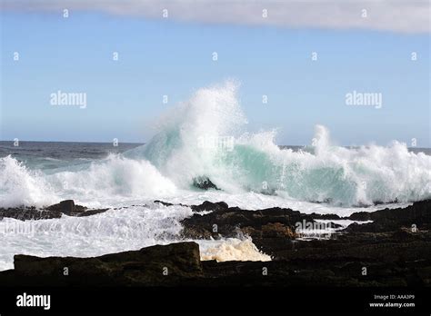 Waves South Africa storms river Stock Photo - Alamy