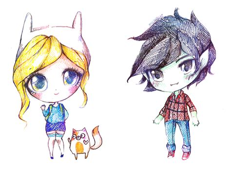 Fionna and Marshall Lee by mochatchi on DeviantArt