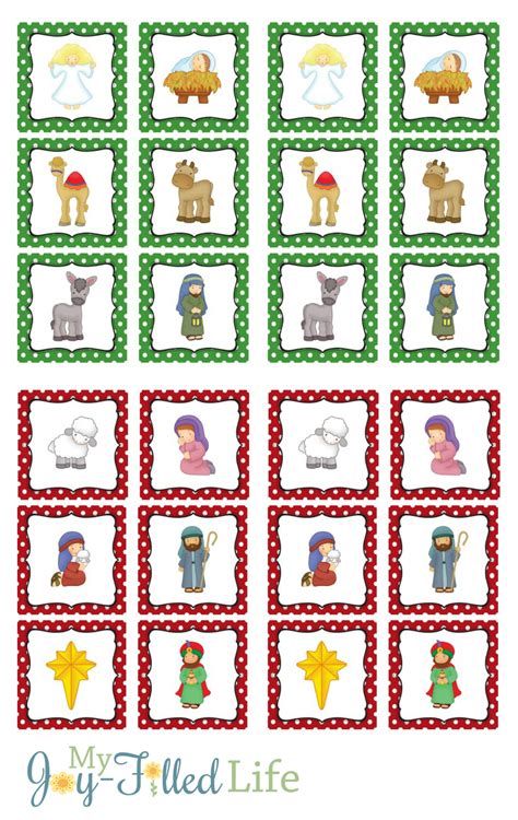 9 Best Images of Printable Nativity Matching Game - Printable Christmas ...