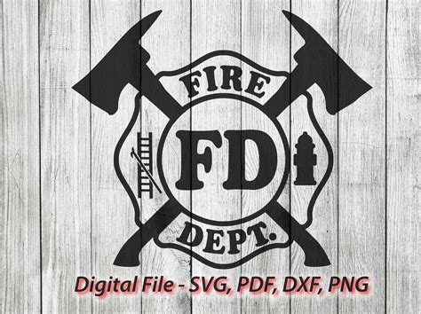 fire fighter svg -Printable Fire Dept svg Cricut & Silhouette file ...