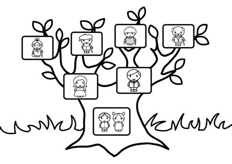 simple family tree design drawing - Clip Art Library