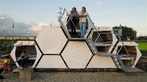 This Beehive-Inspired Sleeping Pod System Aims to Redefine the Music Festival Experience ...