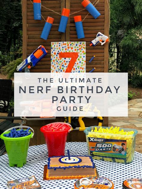 Simple Ideas for an at home Nerf Gun Birthday Party