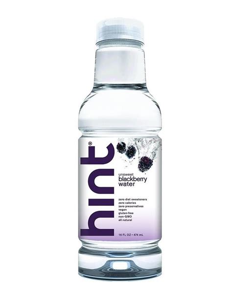 Hint Flavored Water Review | Hint water, Flavored water, Natural ...