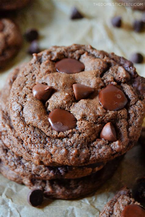 The Best Ultimate Chocolate Chocolate Chip Cookies | The Domestic Rebel