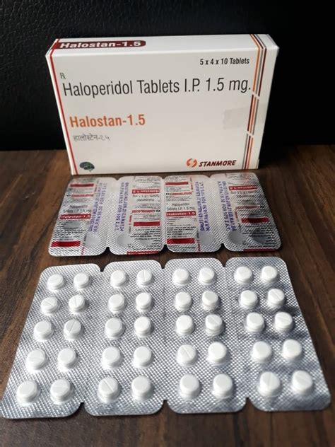 Haloperidol 1.5 mg tablets, Packaging Type: Blister, 5x4x10, Rs 18.5 /strip | ID: 23746710997