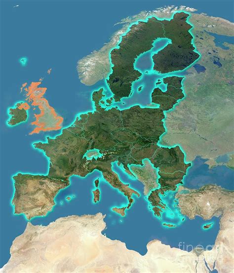 Map Of The European Union After Brexit Photograph by Planetary Visions Ltd/science Photo Library ...