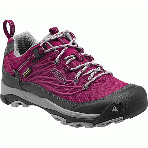 Walking Shoes Skechers Ladies - Womens Saltzman Low Wp Beet Red/neutral ...