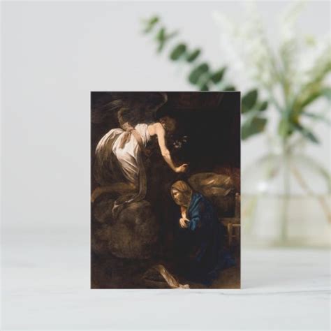 Annunciation by Caravaggio (1608) Postcard | Zazzle