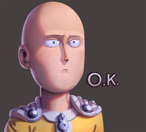 One face a day #14/365. Saitama OK (One Punch Man) by Dylean on DeviantArt