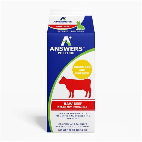 Detailed Raw Beef – ANSWERS Pet Food