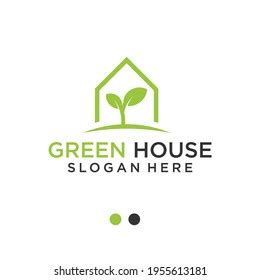 Greenhouse Logo Design Vector Illustration Stock Vector (Royalty Free ...