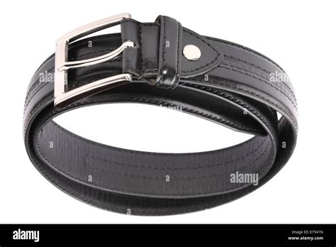 Leather Belt Strap Isolated Stock Photo - Alamy