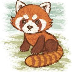 Panda art, Red panda cartoon, Red panda cute